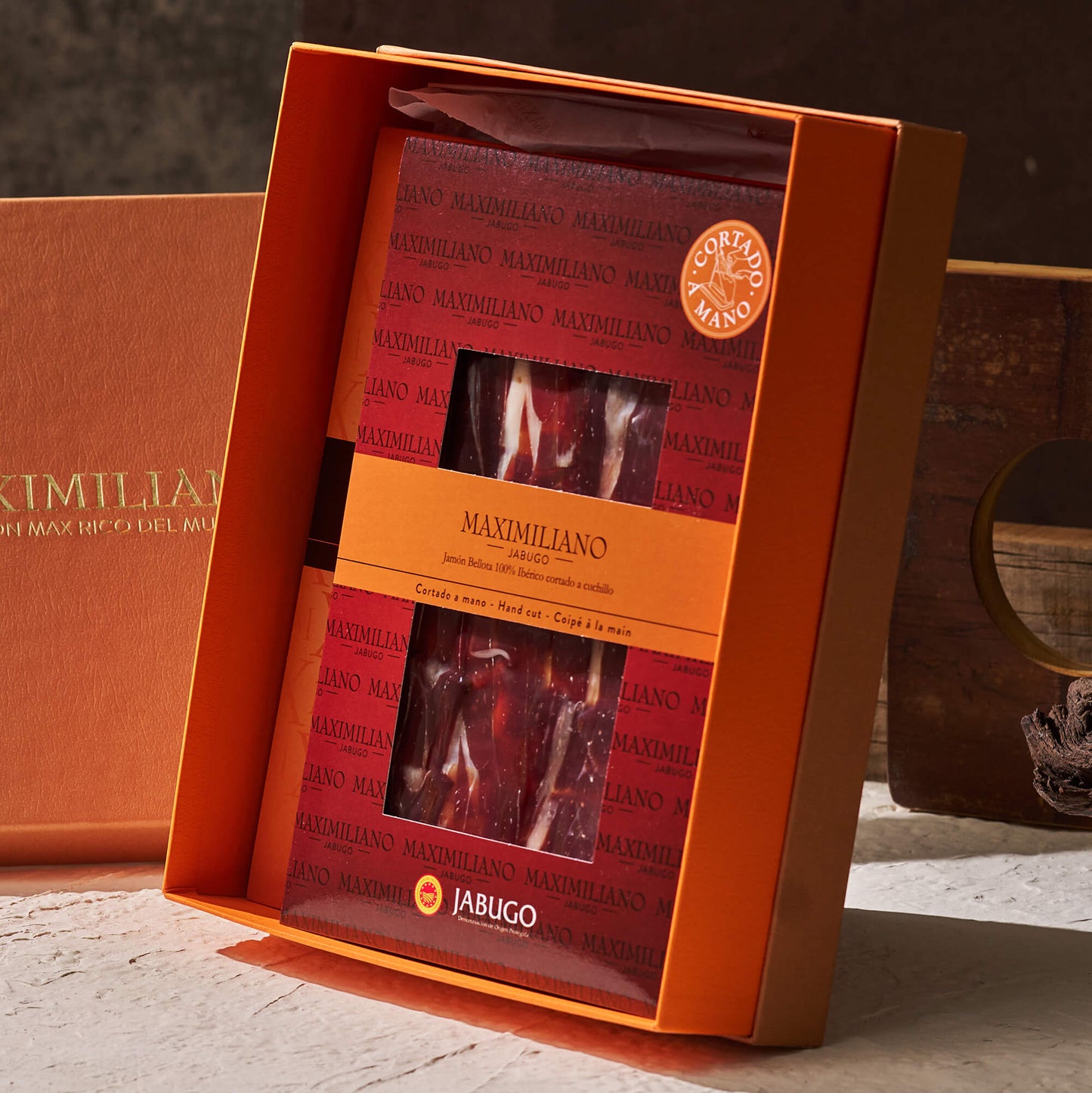 Estuche de jamón D.O.P de Jabugo Bellota 100% Ibérico 80gr Estuche de jamón D.O.P de Jabugo Bellota 100% Ibérico 80gr