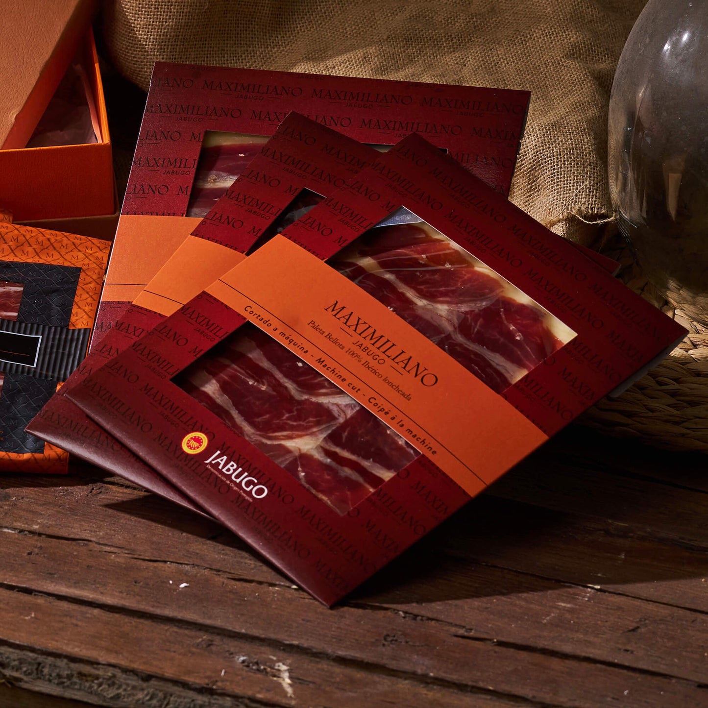 Estuche de jamón D.O.P de Jabugo Bellota 100% Ibérico 100gr Estuche de jamón D.O.P de Jabugo Bellota 100% Ibérico 100gr