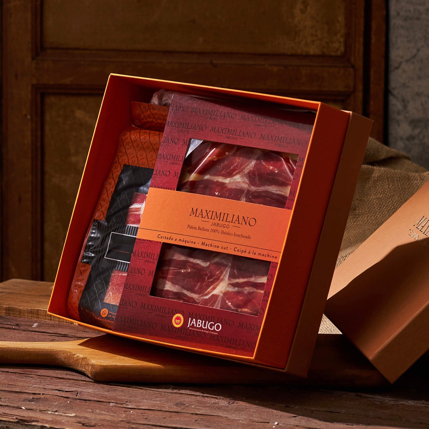 Jabugo Bellota Épaule 100% ibérique DOP Caisse 100gr Jabugo Bellota Épaule 100% ibérique DOP Caisse 100gr