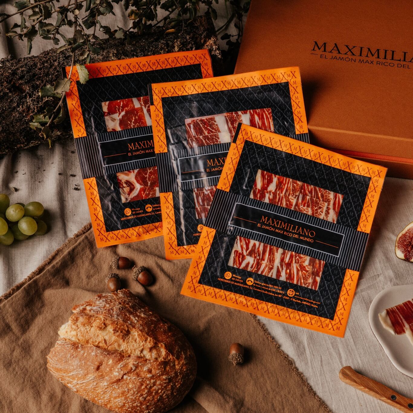 Estuche de Jamón de Cebo de Campo 100% Ibérico 100gr. Estuche de Jamón de Cebo de Campo 100% Ibérico 100gr.